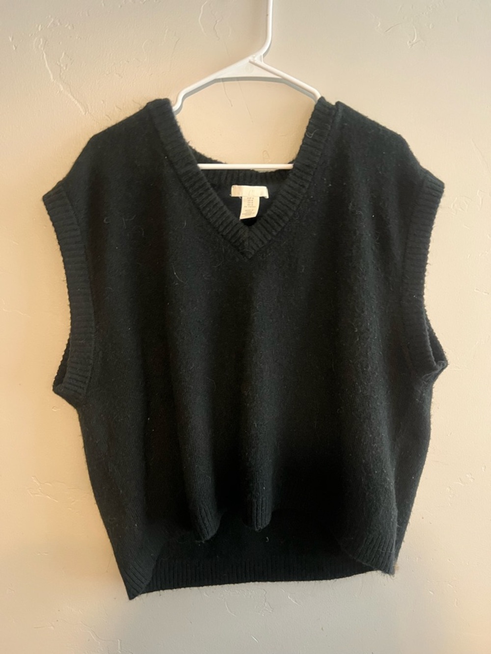 H&M Black V-Neck Sweater Vest